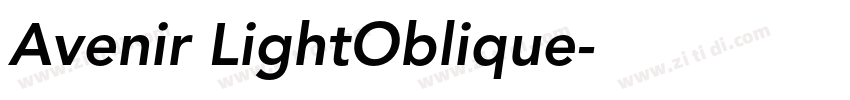 Avenir LightOblique字体转换 Avenir LightOblique字体转换